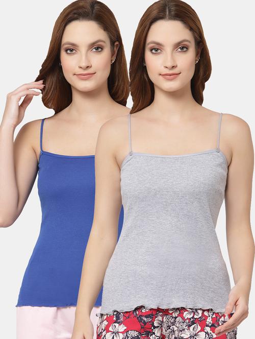 women pack of 2 solid camisoles - 21470546 - Very Small Image - 1