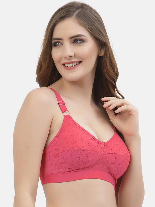 red cotton regular bra - 21470797 - Very Small Image - 1