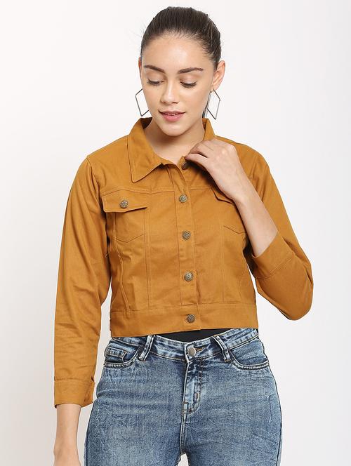 yellow denim jacket - 21473189 - Very Small Image - 1