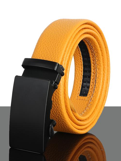 yellow leatherette belt - 21473417 - Very Small Image - 1