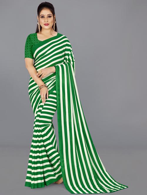 women casual wear georgette saree - 21479762 - Very Small Image - 1