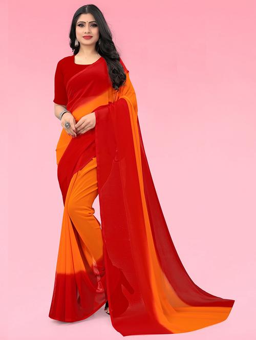 women casual wear georgette saree - 21480616 - Very Small Image - 1