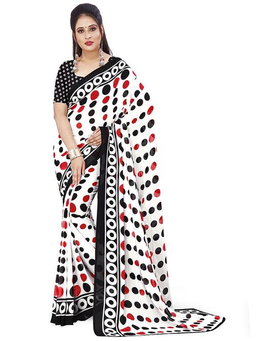 women casual wear georgette saree - 21480729 - Very Small Image - 1