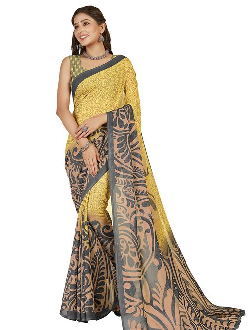 women printed casual wear sarees - 21480941 - Very Small Image - 1