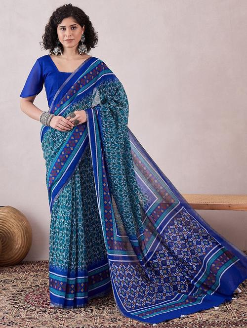 women printed saree - 21481766 - Very Small Image - 1