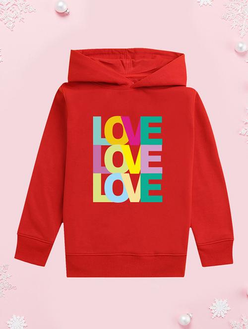 girls hooded neck long sleeves sweatshirts - 21482873 - Very Small Image - 1