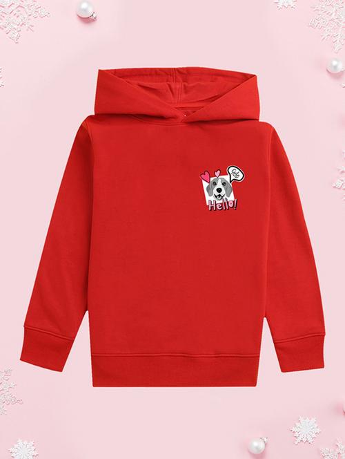 girls hooded neck long sleeves sweatshirts - 21482892 - Very Small Image - 1
