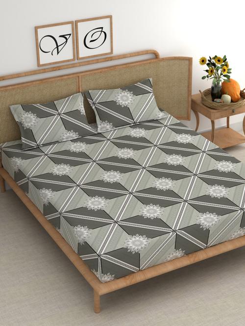 chhavi india 210 tc double king bedsheet - 21483363 - Very Small Image - 1