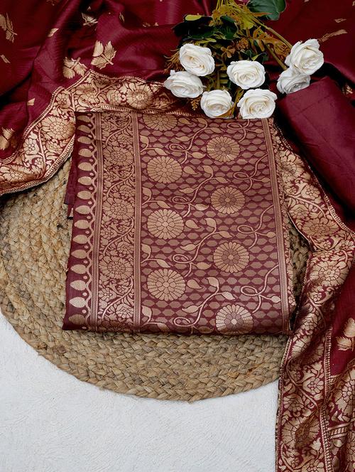 women self design unstitched suit set - 21483792 - Very Small Image - 1