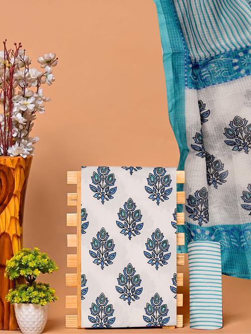 women printed unstitched suit set - 21483803 - Very Small Image - 1