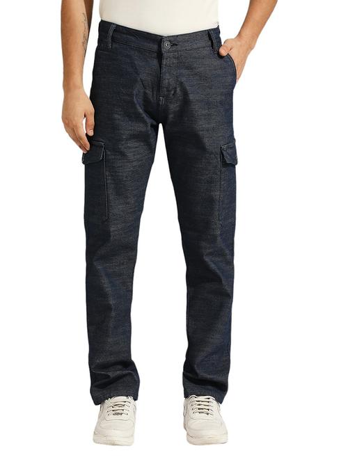 men solid mid rise relaxed fit cargo - 21484929 - Very Small Image - 1