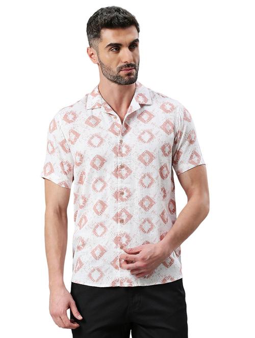 men short sleeved printed casual shirt - 21485026 - Very Small Image - 1