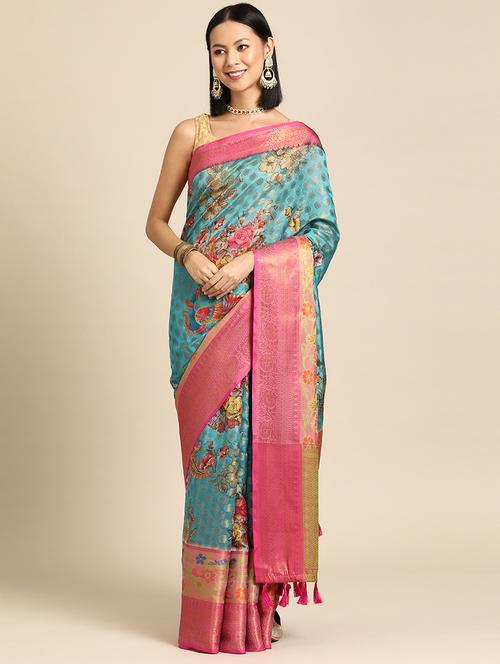 women self design bordered saree - 21485768 - Very Small Image - 1