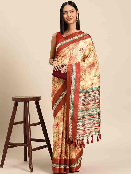 women self-designed bordered saree - 21485788 - Very Small Image - 1