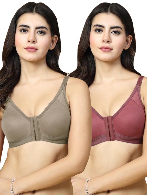 women pack of 2 solid t-shirt bra - 21486329 - Very Small Image - 1