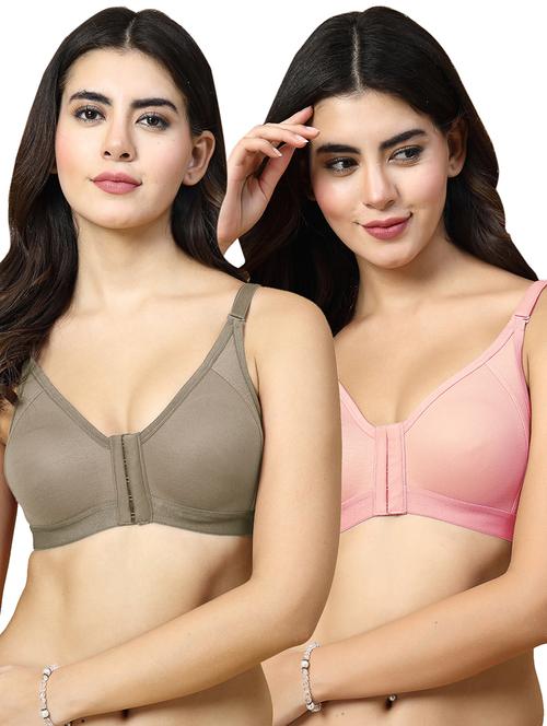 women pack of 2 solid t-shirt bra - 21486331 - Very Small Image - 1