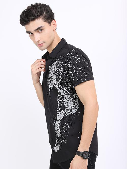 men printed collared casual shirt - 21487031 - Very Small Image - 1