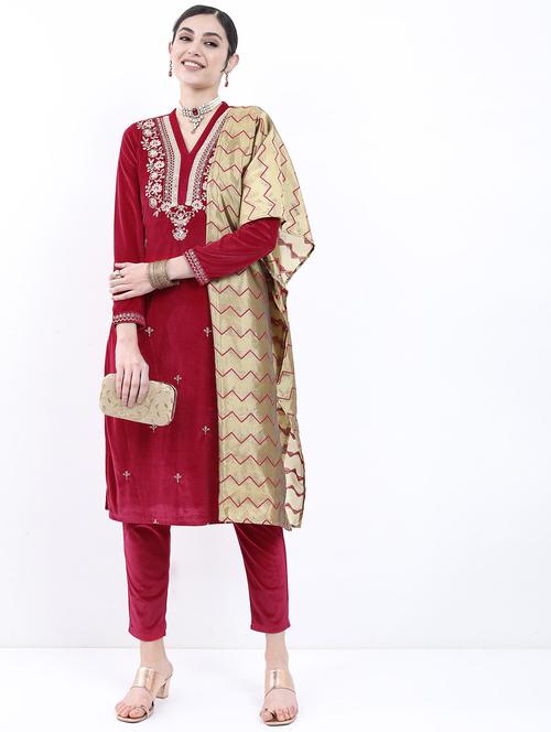 women kurta pant set with dupatta - 21488288 - Very Small Image - 1