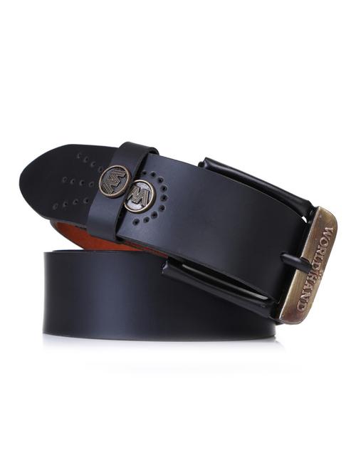 kids black leather belt - 21488651 - Very Small Image - 1