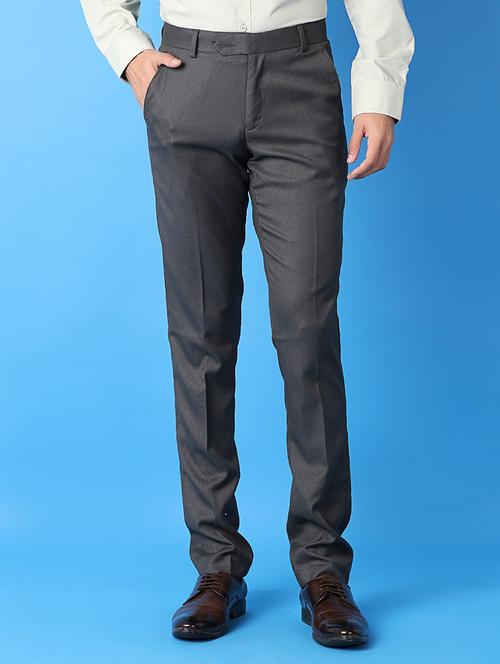 men mid-rise solid formal trouser - 21489278 - Very Small Image - 1