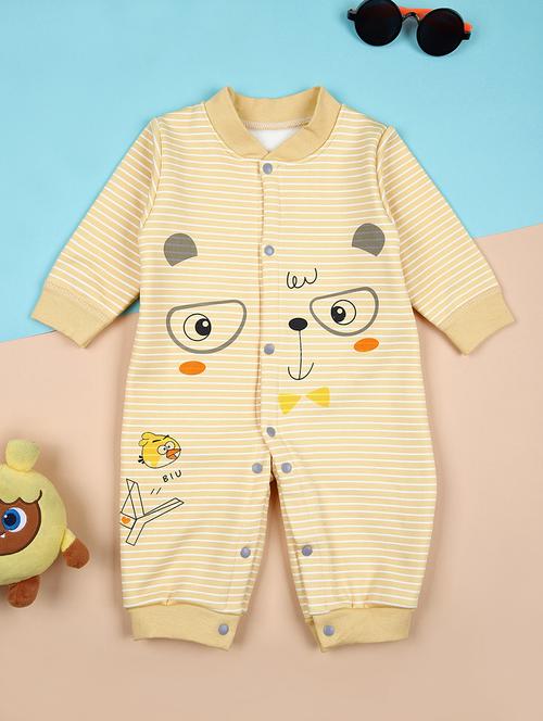 kids yellow striped full length romper - 21491590 - Very Small Image - 1