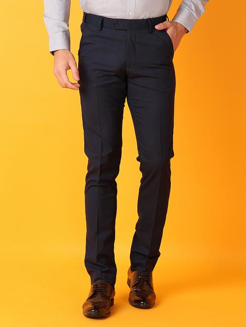 men solid flat front formal trouser - 21491864 - Very Small Image - 1