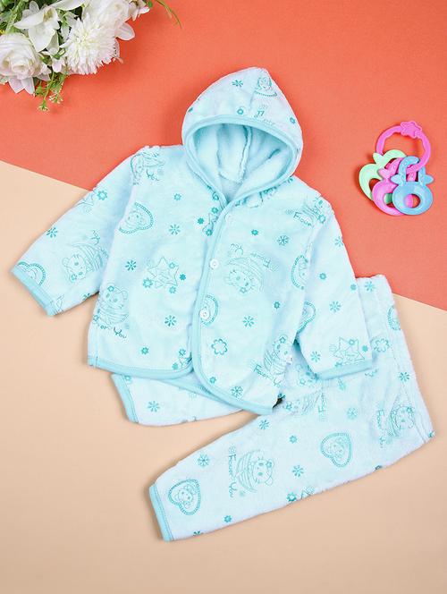 kids printed full length twin set - 21492820 - Very Small Image - 1