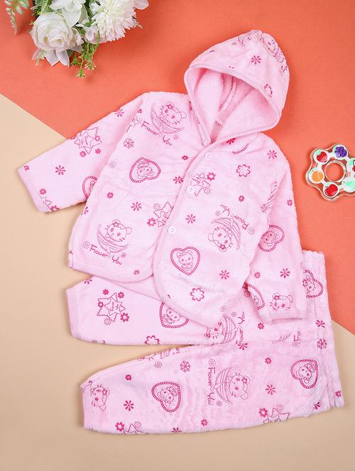 girls printed winterwear full length set - 21493027 - Very Small Image - 1