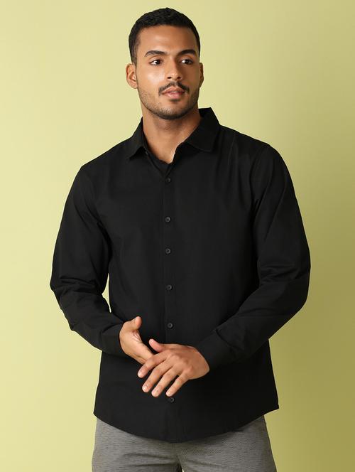 men solid collared shirt - 21493213 - Very Small Image - 1