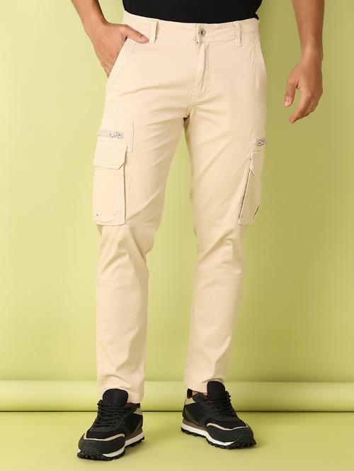 men mid rise solid cargo - 21493435 - Very Small Image - 1