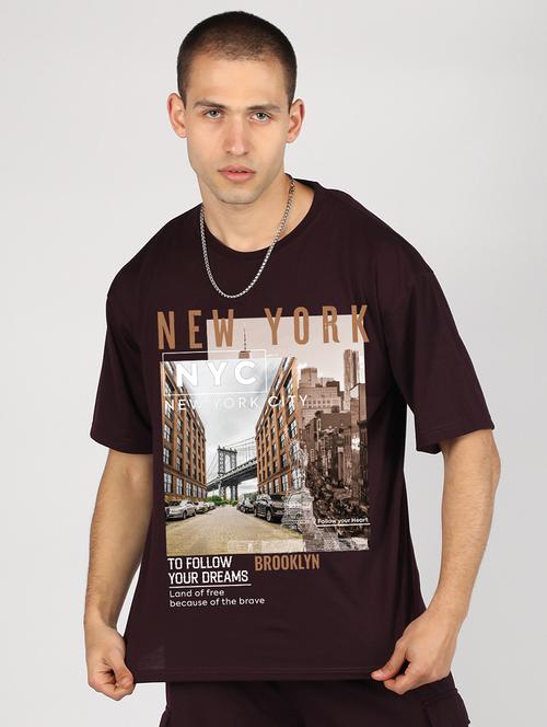 men short sleeve printed oversized t-shirt - 21498414 - Very Small Image - 1