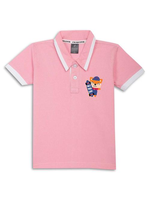 kids pink cotton blend t-shirt - 21498532 - Very Small Image - 1