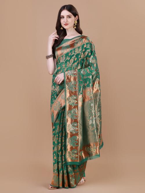 women self design banarasi saree - 21499359 - Very Small Image - 1