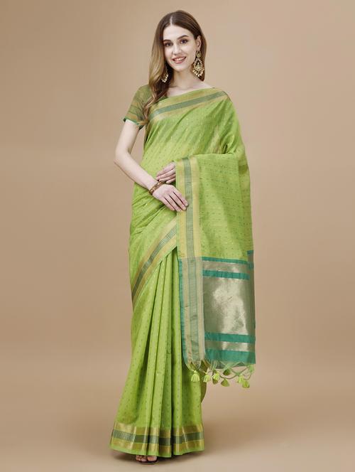 women self-design bordered saree with blouse - 21499390 - Very Small Image - 1