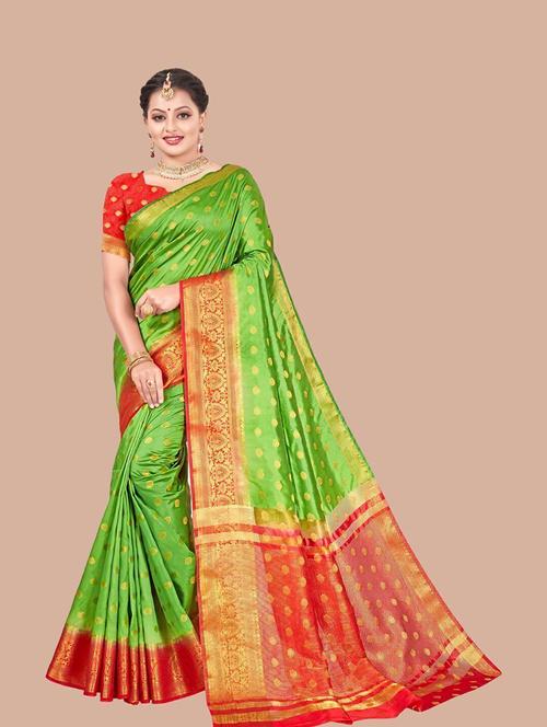 women self-design bordered saree with blouse - 21499436 - Very Small Image - 1