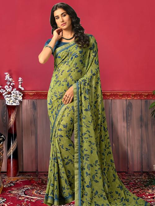 women printed saree - 21499470 - Very Small Image - 1