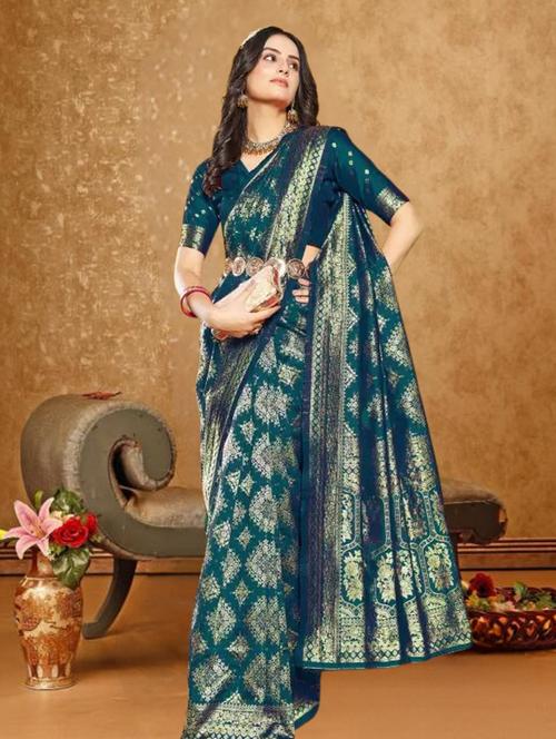 women self design banarasi saree - 21499496 - Very Small Image - 1