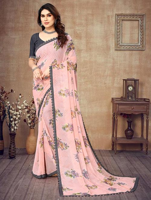 women printed saree - 21499511 - Very Small Image - 1