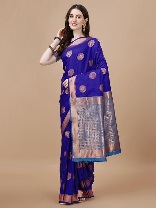 women self design banarasi saree - 21499576 - Very Small Image - 1