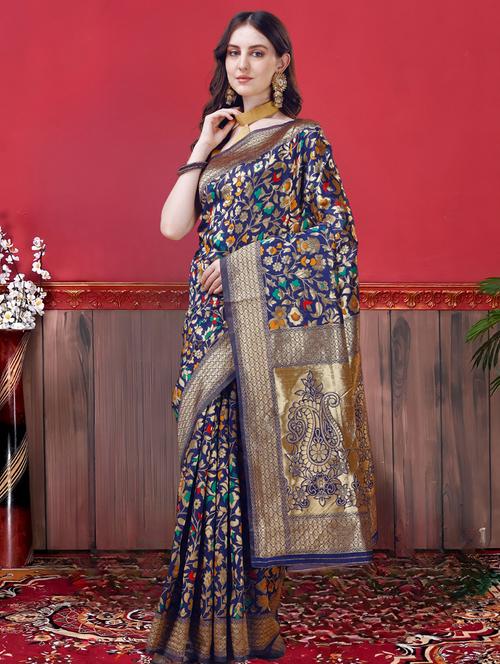 women self design banarasi saree - 21499809 - Very Small Image - 1