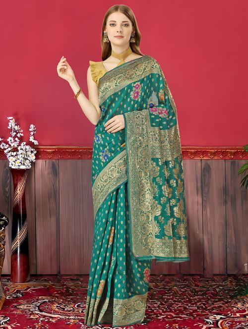 women self design banarasi saree - 21499818 - Very Small Image - 1