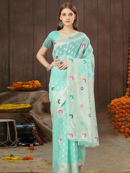 women self design banarasi saree - 21499849 - Very Small Image - 1