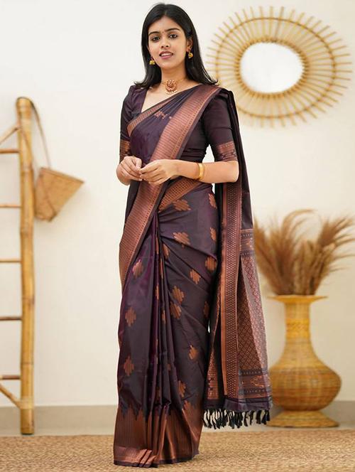 women self design kanjivaram saree - 21499877 - Very Small Image - 1