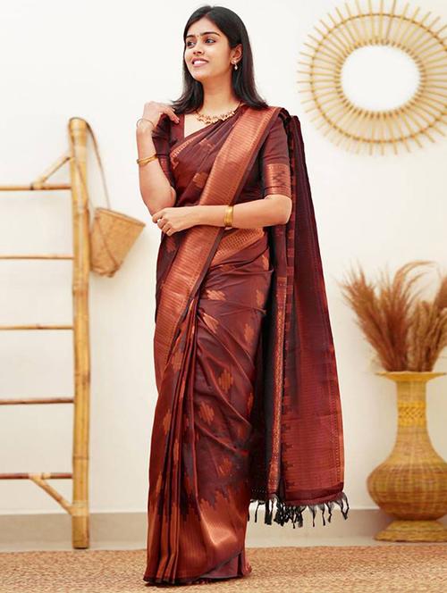 women self design kanjivaram saree - 21499908 - Very Small Image - 1