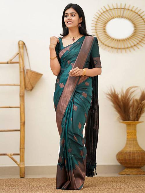 women self design kanjivaram saree - 21499915 - Very Small Image - 1