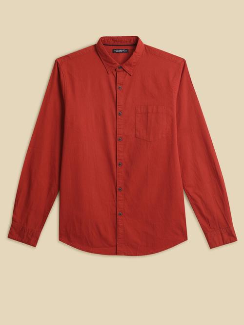 men long sleeved solid casual shirt - 21500817 - Very Small Image - 1