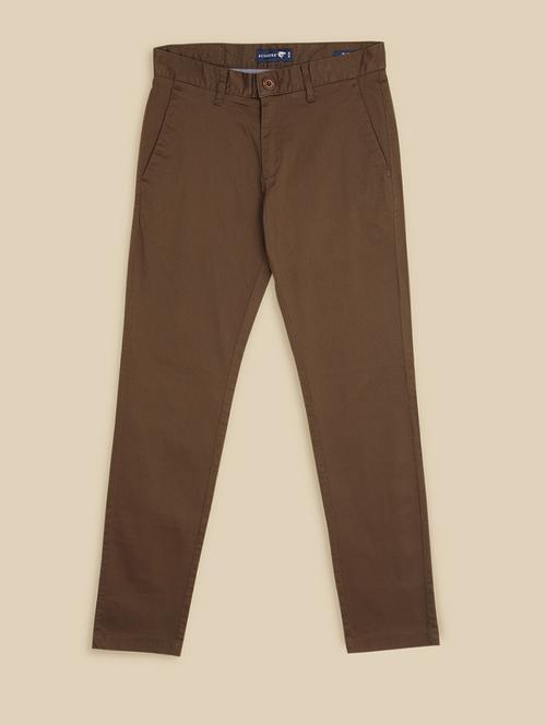 men mid rise self design chinos - 21500828 - Very Small Image - 1