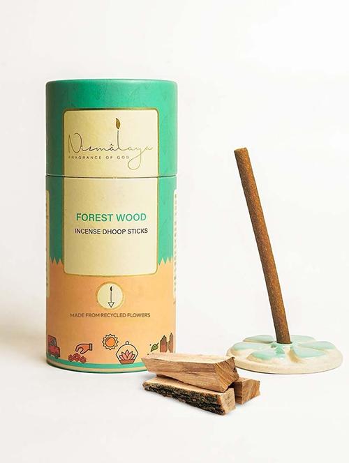 nirmalaya god organic forest wood dhoop sticks for pooja | long lasting dhoop sticks for home forest wood (40, set of 1) - 21501321 - Very Small Image - 1