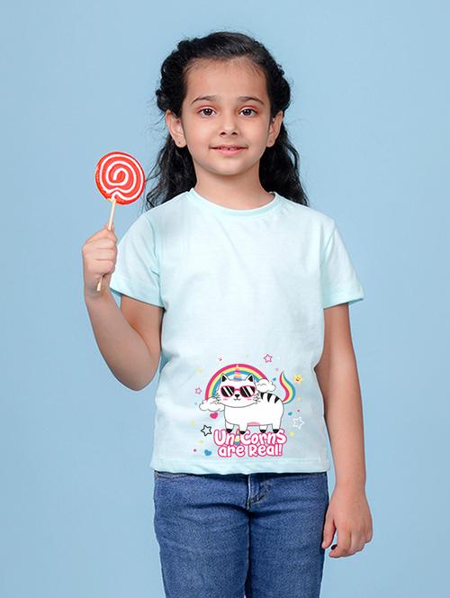 girls cute character printed round neck tee - 21503751 - Very Small Image - 1
