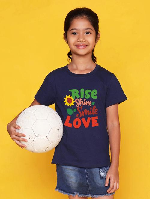 girls round neck printed t-shirt - 21503833 - Very Small Image - 1